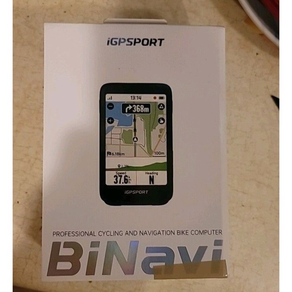 New iGPSPORT BiNavi Bike Computer, 3.5‘’ Touch Screen Black  new never used